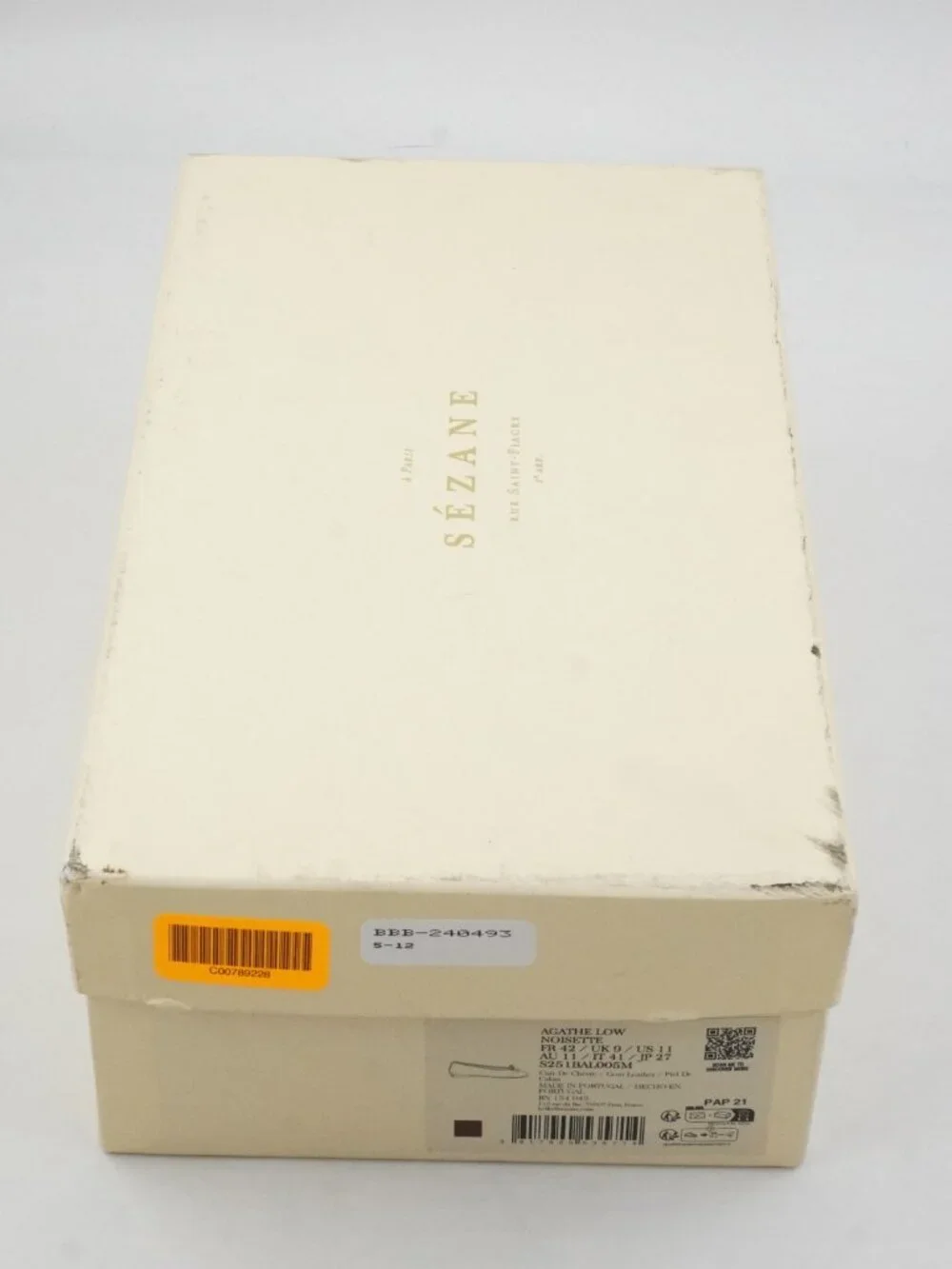 Sezane Agathe Low Ballerinas Ballet Flats in Hazelnut Suede Leather - US Size 11 - Picture 11 of 12